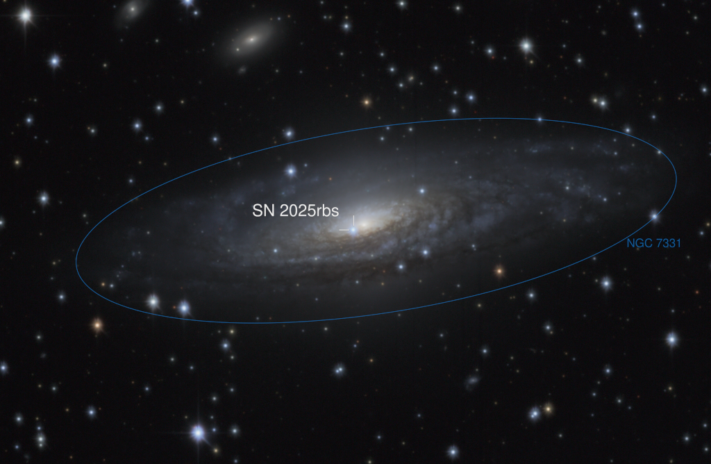 Supernova 2025rbs in NGC 7331