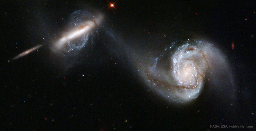 Arp 87: Merging Galaxies from Hubble