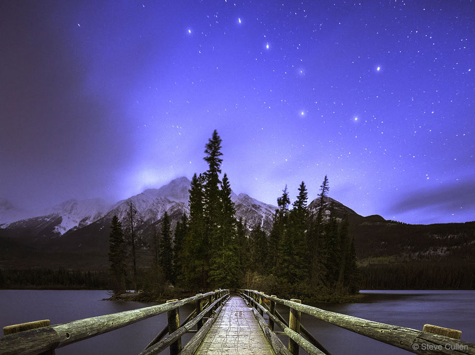 Big Dipper over Pyramid Mountain