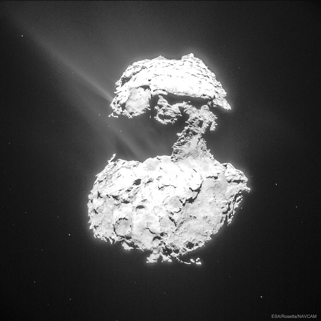 Comet Churyumov-Gerasimenko Creates Its Tails