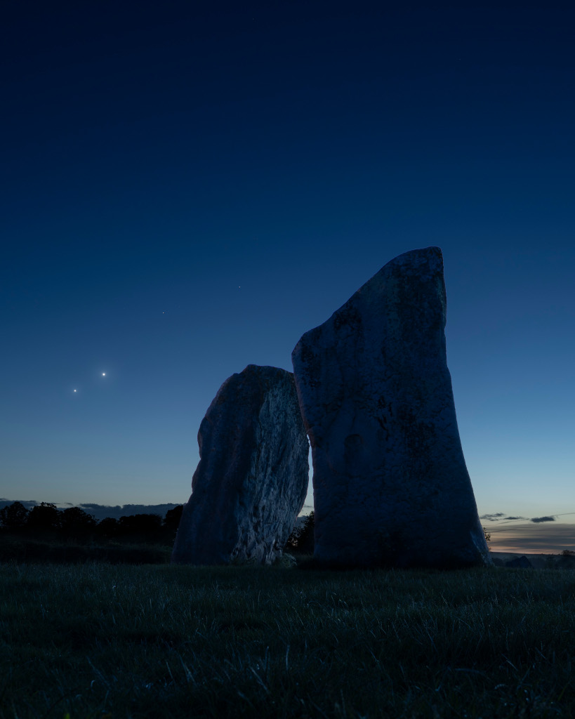 Venus and Jupiter: Conjunction from Avebury