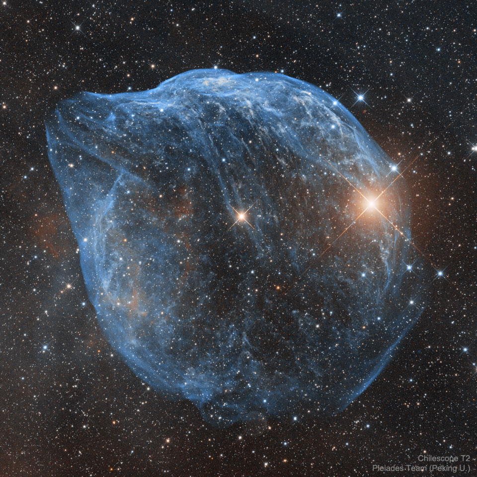 Sharpless-308: The Dolphin Nebula