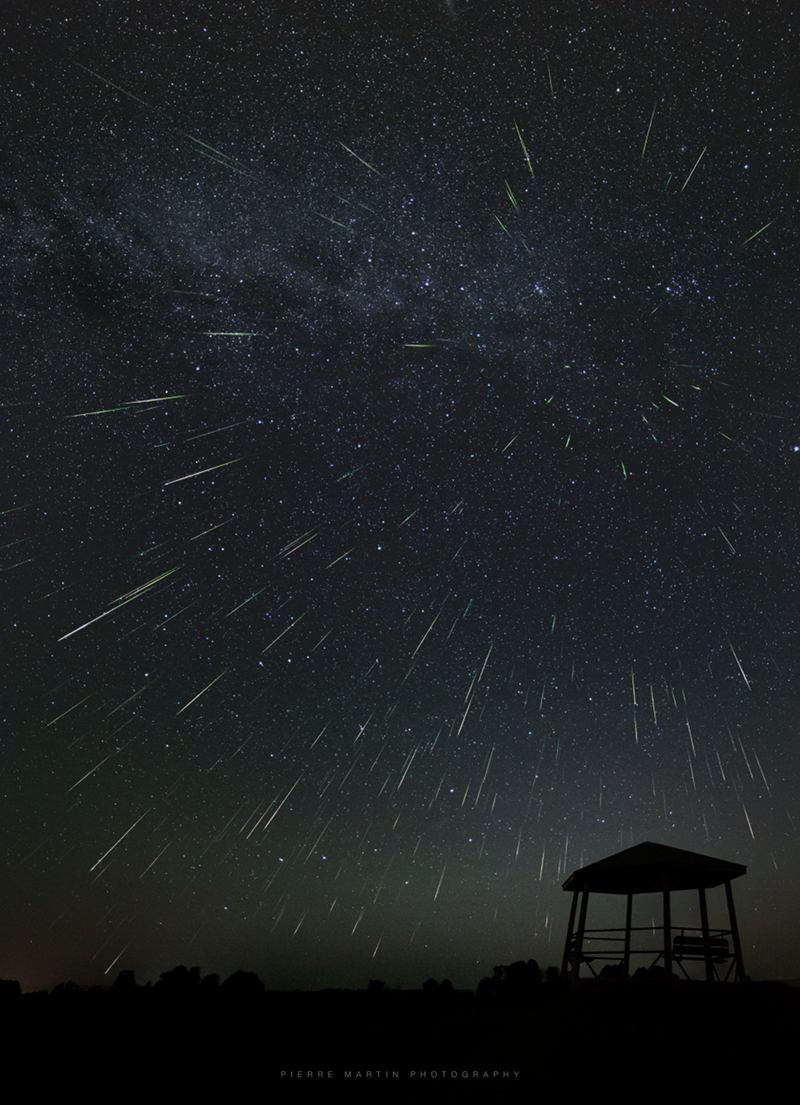 Perseid Outburst at Westmeath Lookout