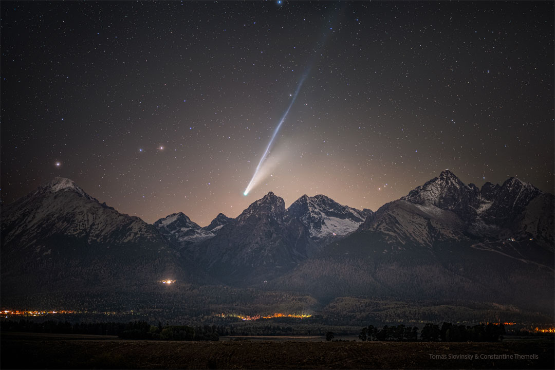 Comet Lemmon over the High Tatras