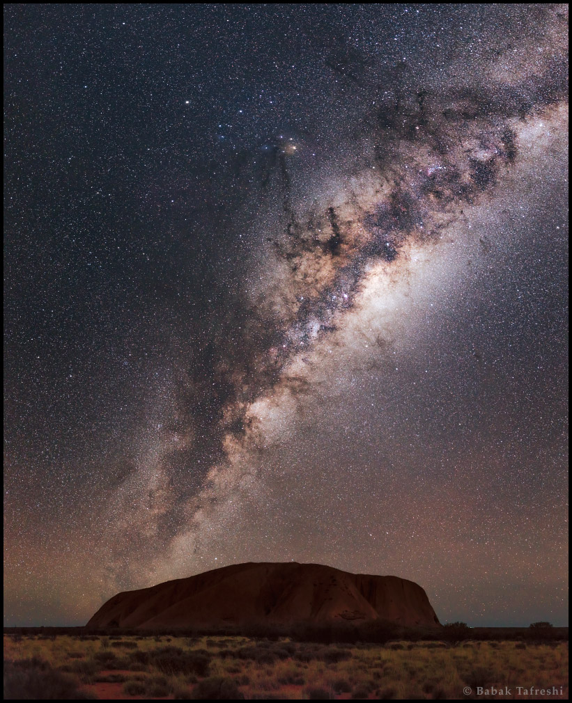 Milky Way over Uluru