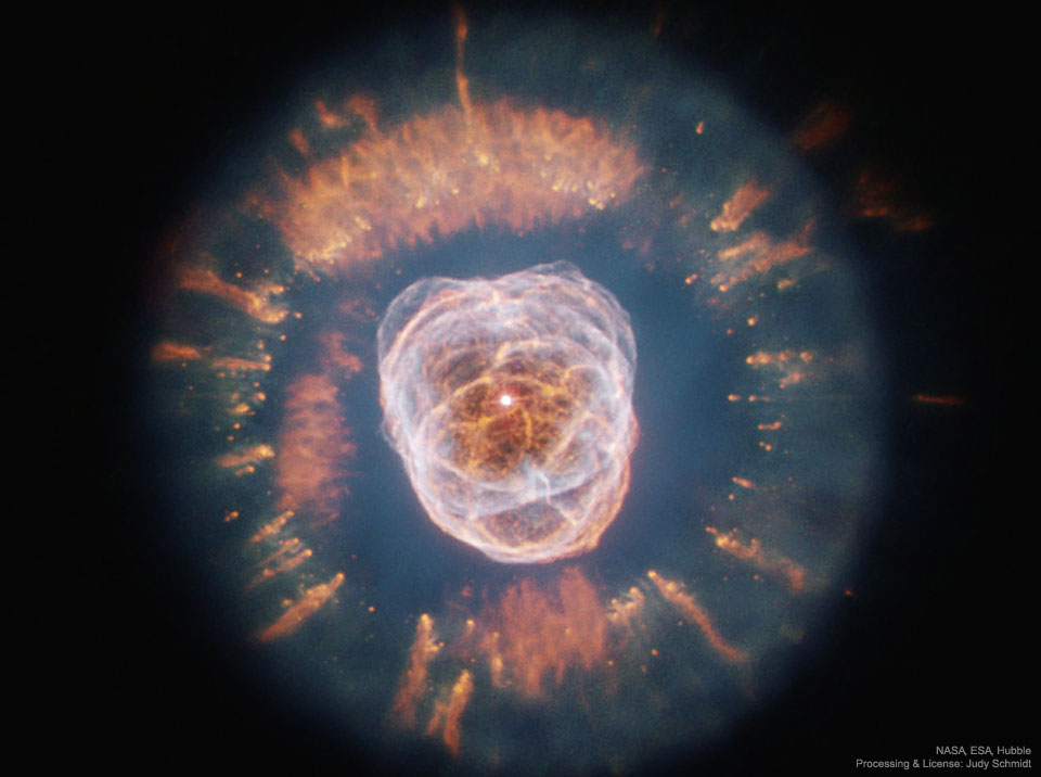NGC 2392: Double-Shelled Planetary Nebula
