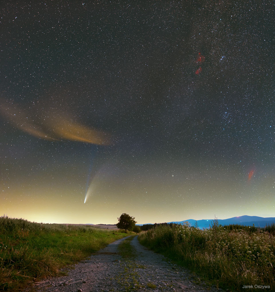 Comet NEOWISE and Nebulae