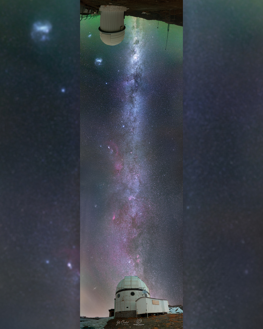 A 10,000 Kilometer Galactic Bridge