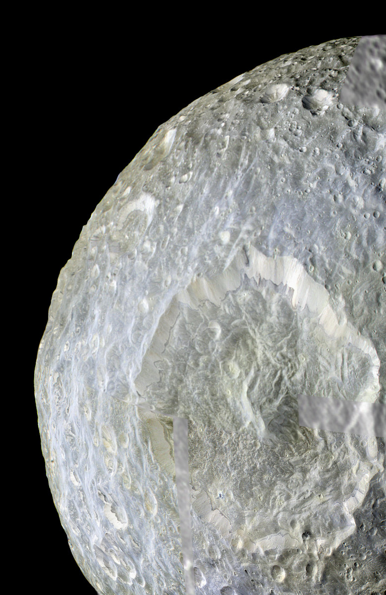 Herschel Crater on Mimas