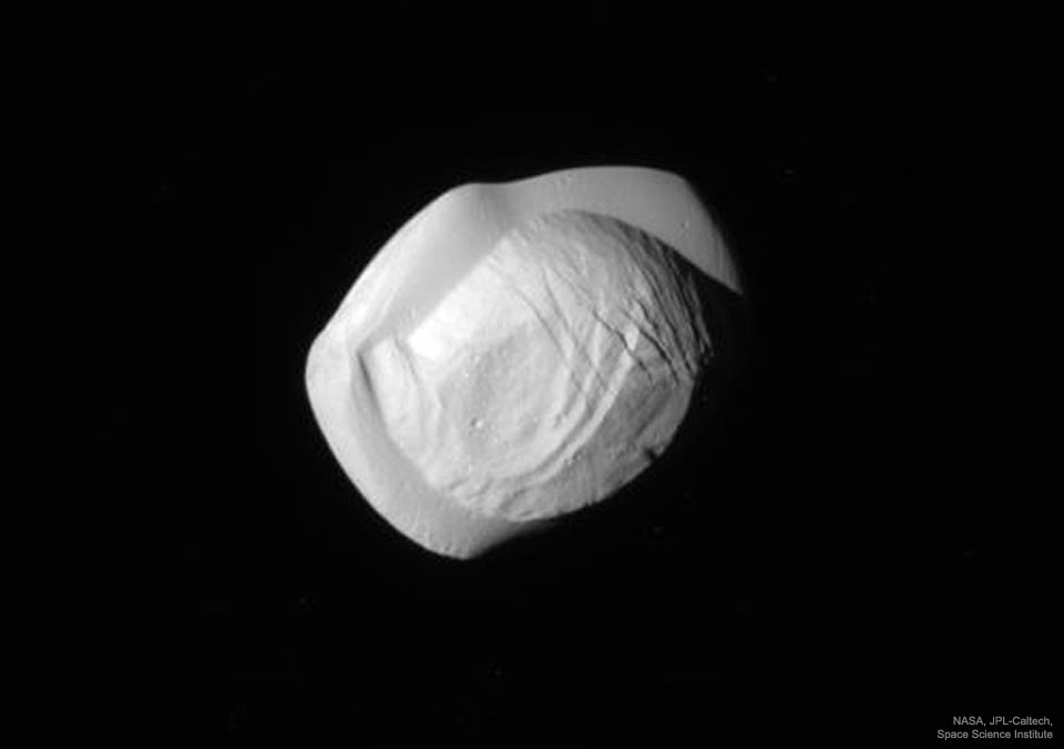 Saturn's Moon Pan from Cassini