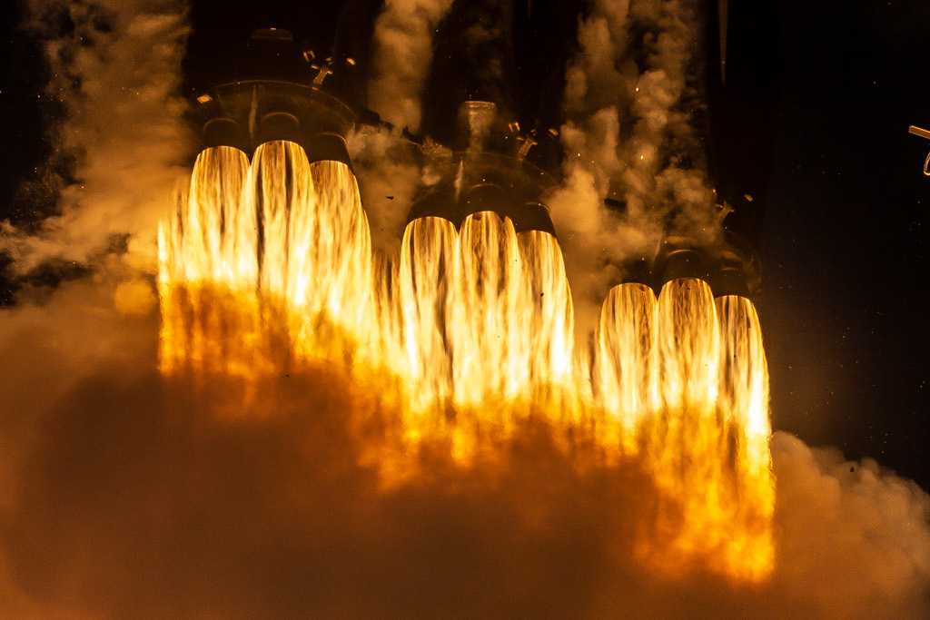 Falcon Heavy Launch Close Up