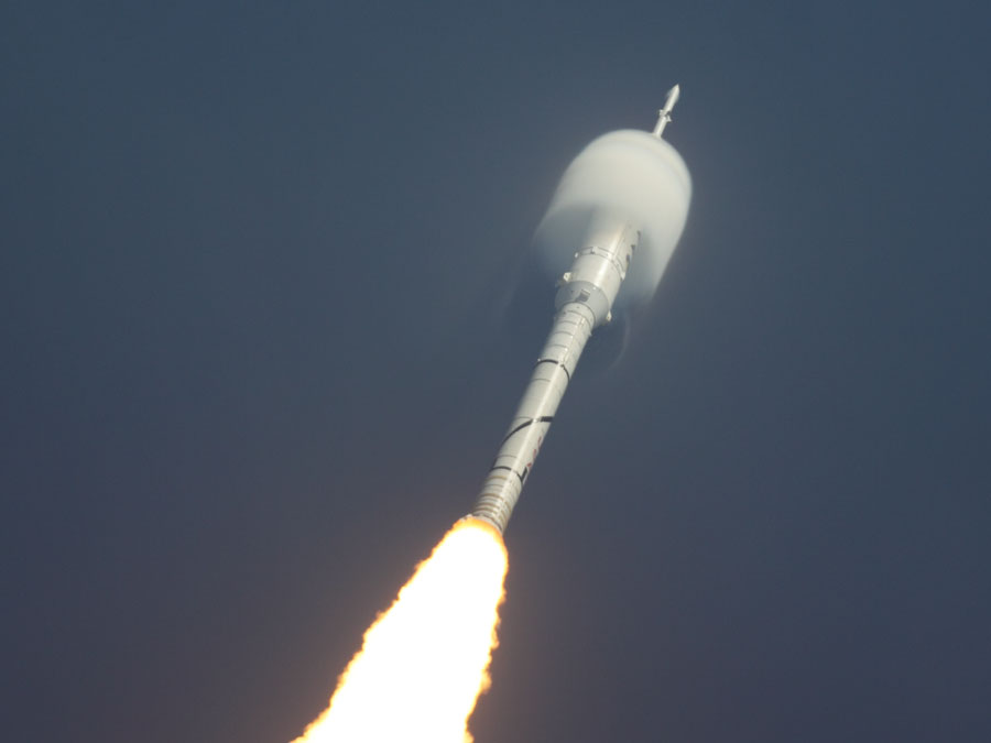 Ares 1-X Rocket Lifts Off