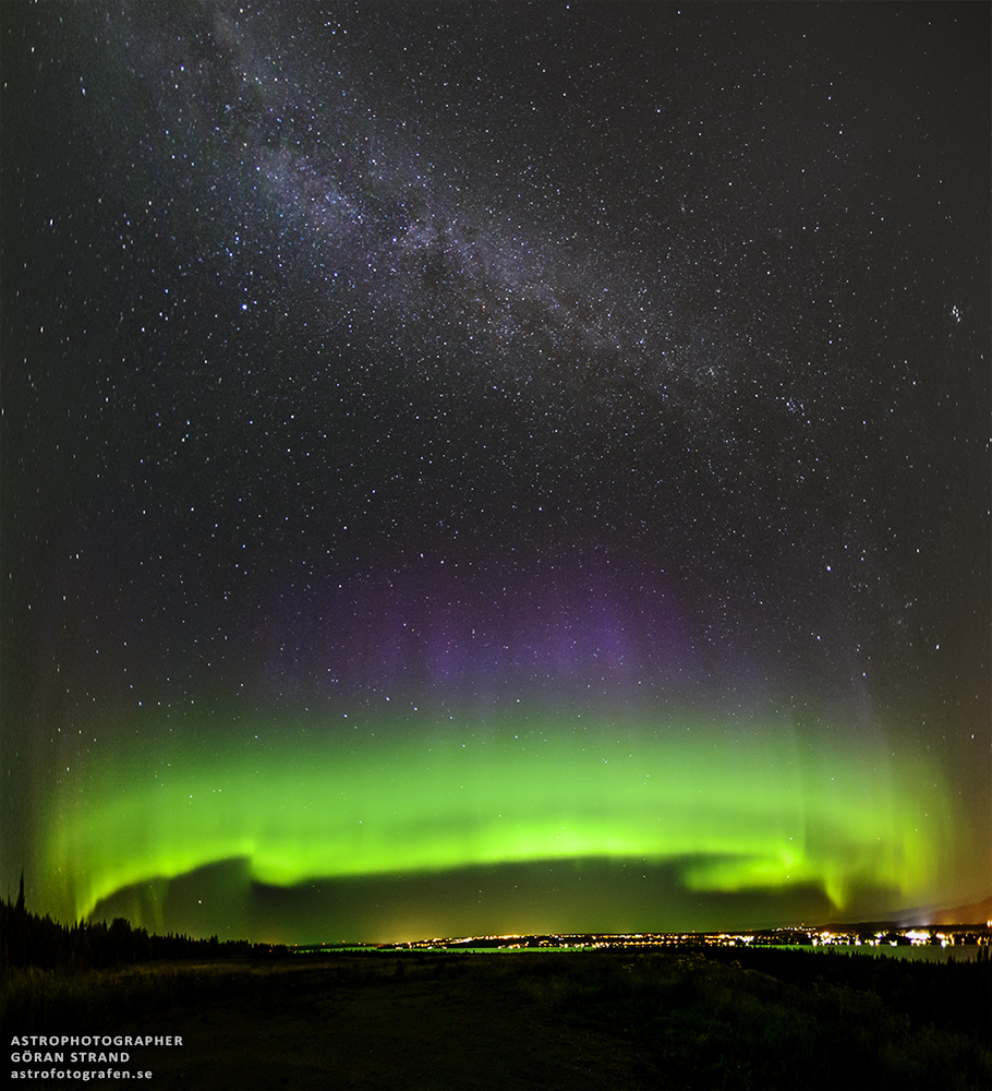 An Aurora Cupcake with a Milky Way Topping