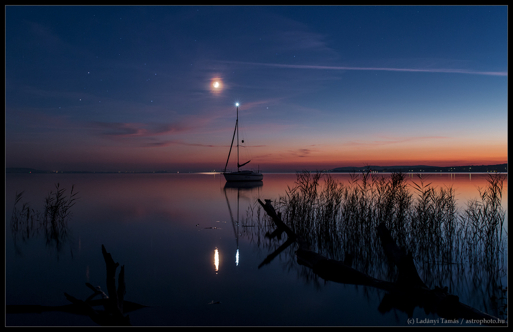 Mars, Antares, Moon and Saturn