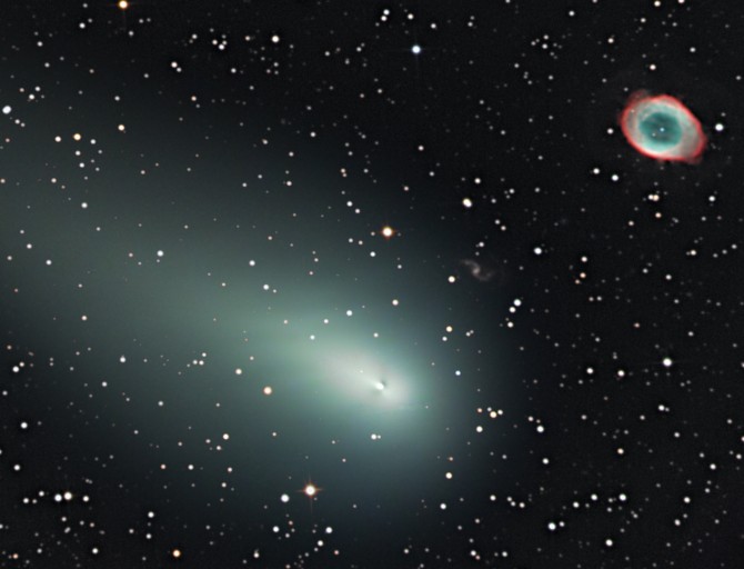Comet Meets Ring Nebula: Part I