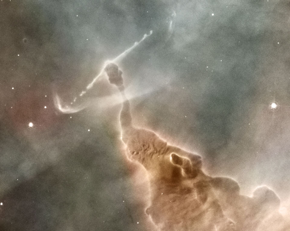 Dust Pillar of the Carina Nebula