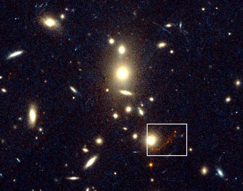 Behind CL1358+62:  A New Farthest Object