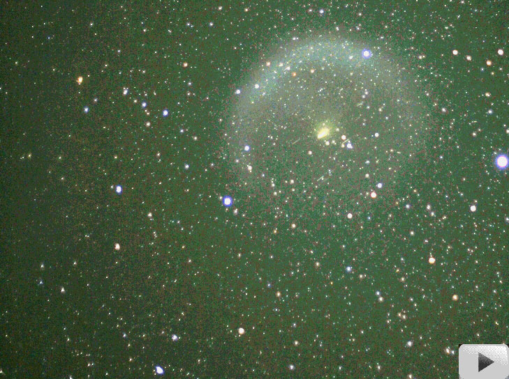 A Rocket Debris Cloud Drifts