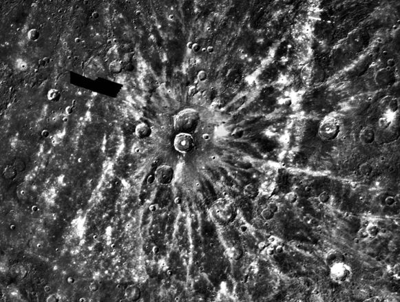 Degas Ray Crater on Mercury
Credit: