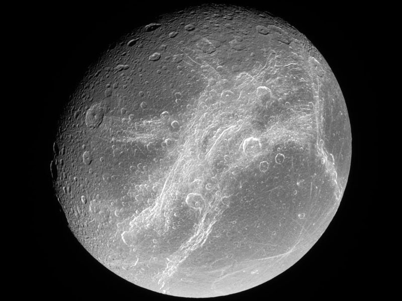 Saturn's Moon Dione from Cassini
