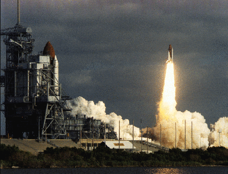 Columbia Waits, Discovery Launches