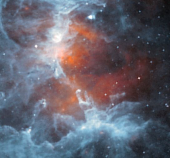 Cold Dust in the Eagle Nebula