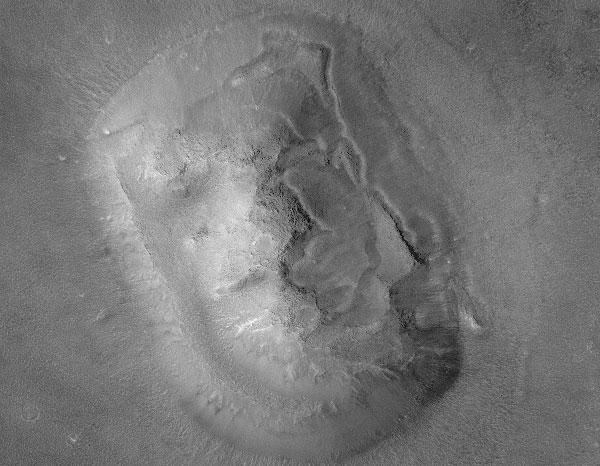 Close-up of the Face on Mars