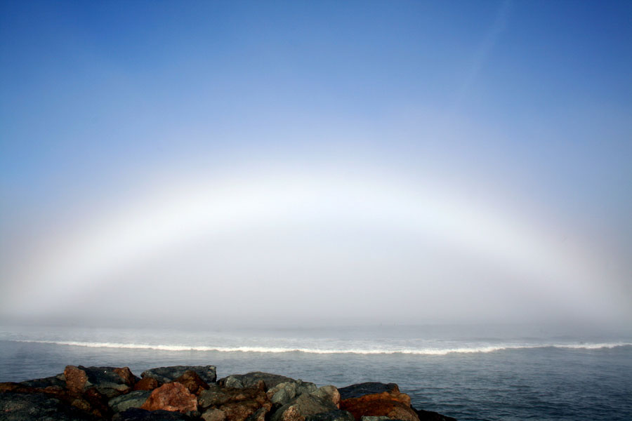 A Fog Bow Over Ocean Beach