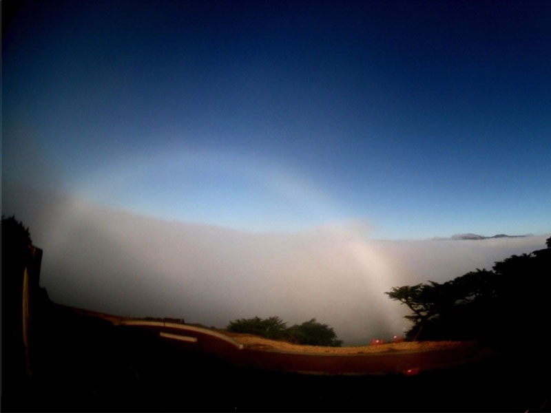 A Fog Bow Over California