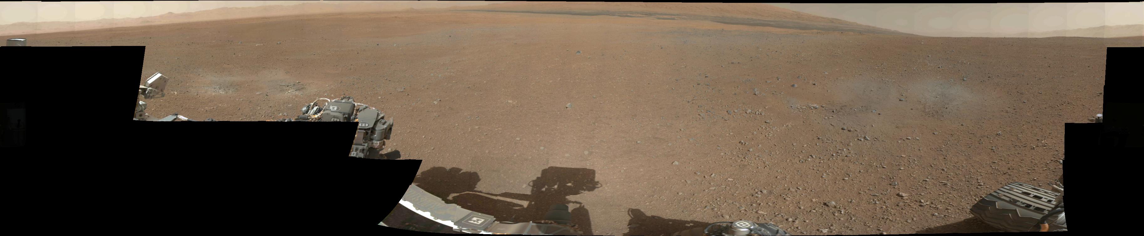 The First Color Panorama from Mars by Curiosity