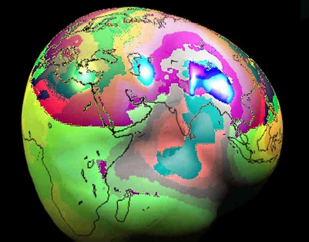 A Gravity Map of Earth