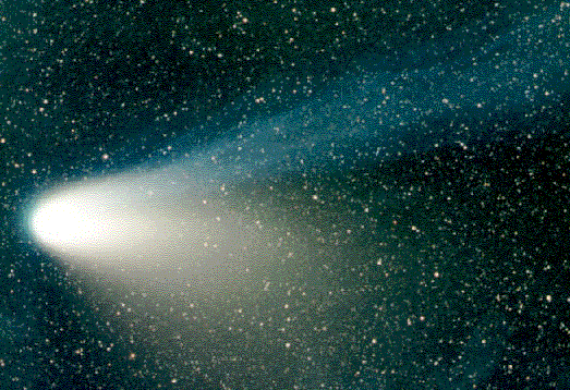 Comet Hale-Bopp Enters the Evening Sky 
Credit: