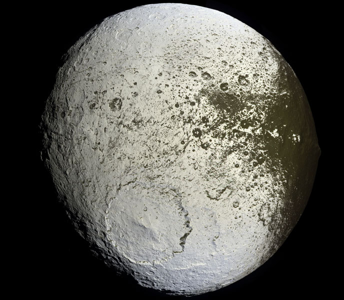 The Strange Trailing Side of Saturn's Iapetus