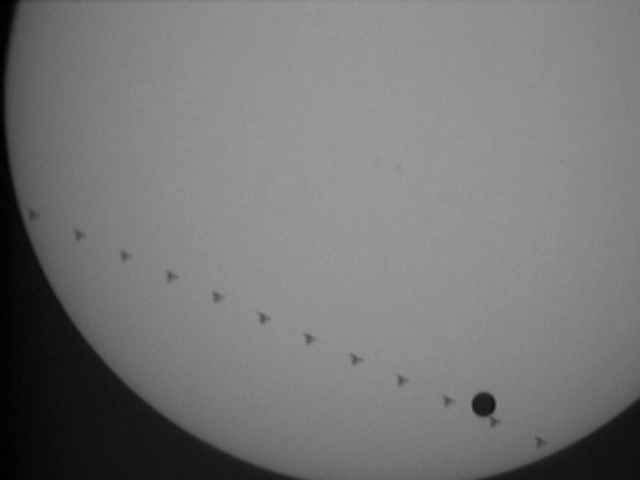 Space Station, Venus, Sun