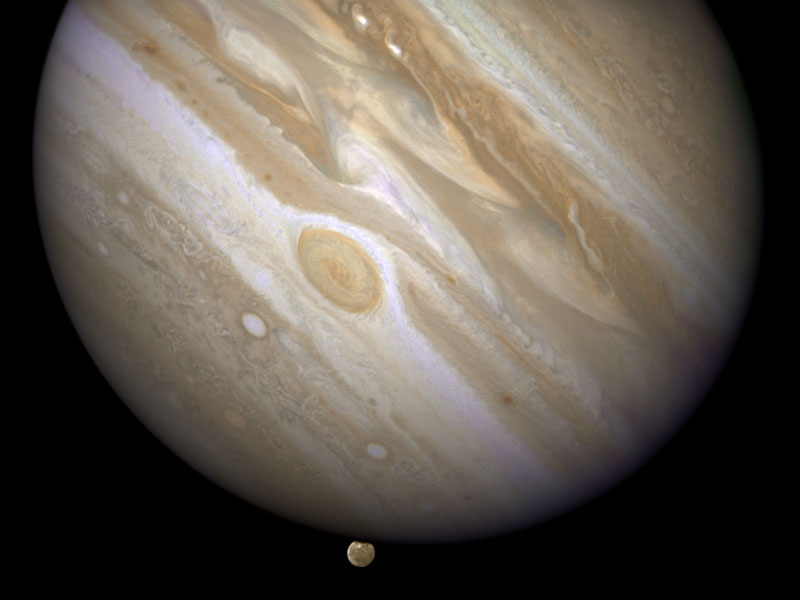 Jupiter Eclipsing Ganymede