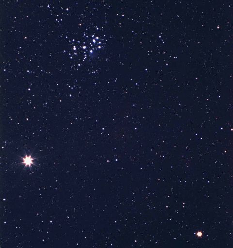 Jupiter, Saturn and Messier 45