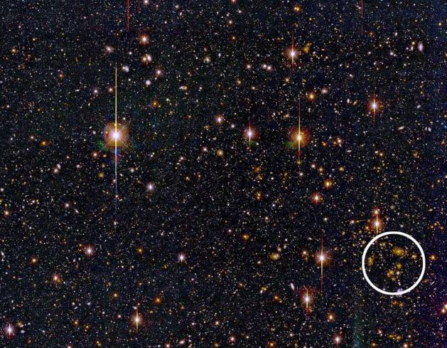 Distortion from a Distant Cluster