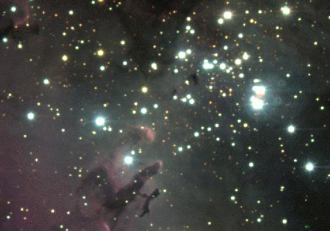 Blue Stars and Red Pillars