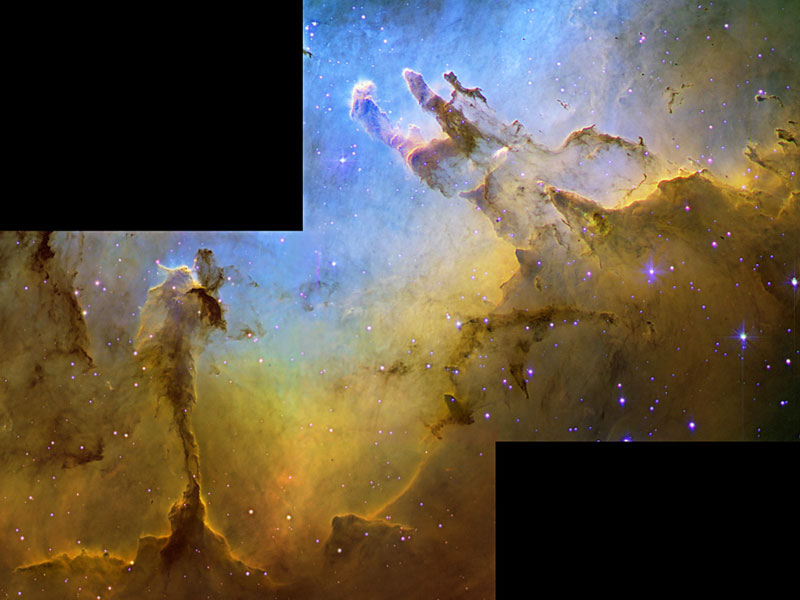 The Eagle Nebula in Hydrogen, Oxygen, and Sulfur