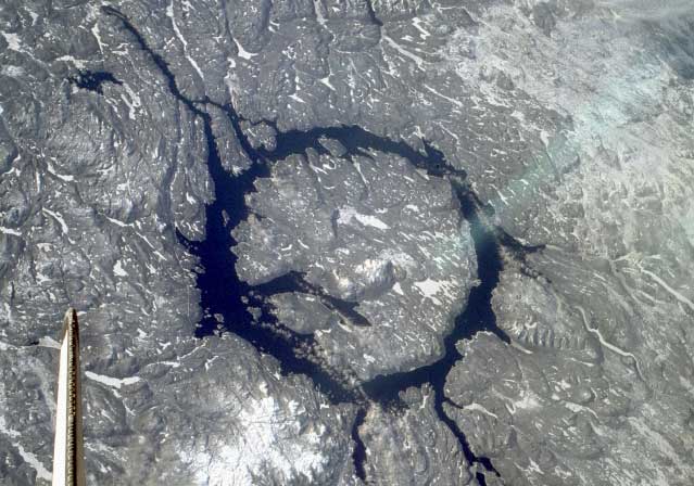 Manicouagan Impact Crater on Earth