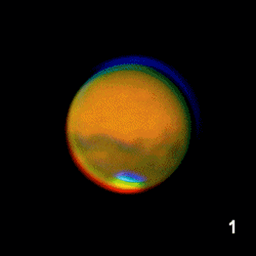 Earth Webcam Catches Mars Rotation