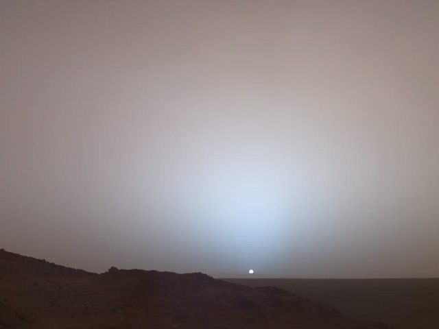 Sunset Over Gusev Crater