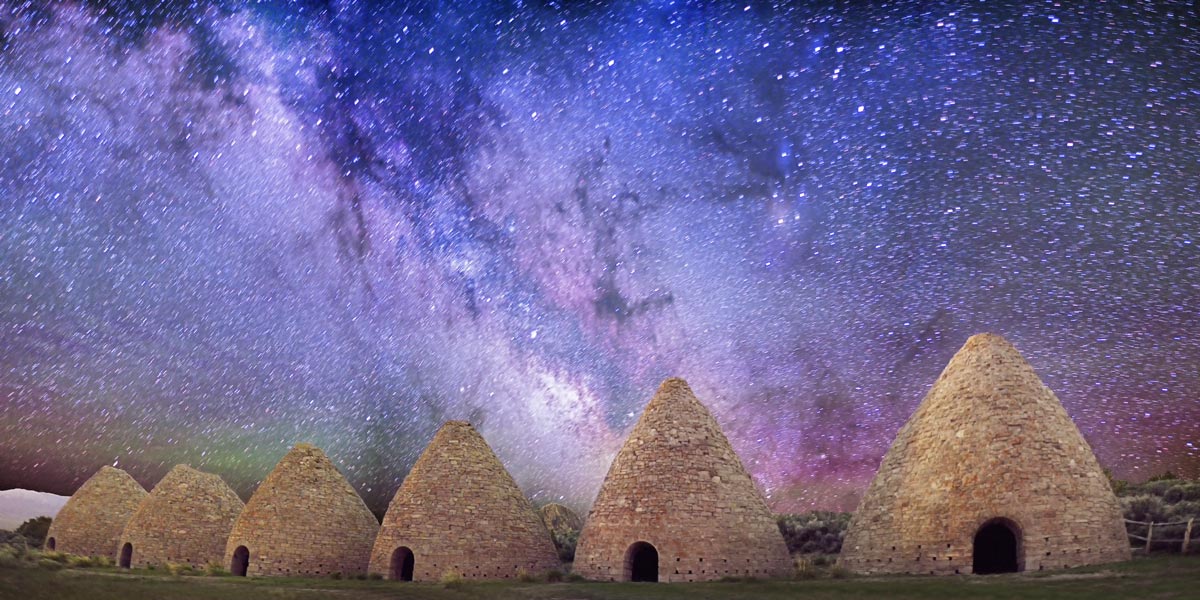 Milky Way Over Abandoned Kilns