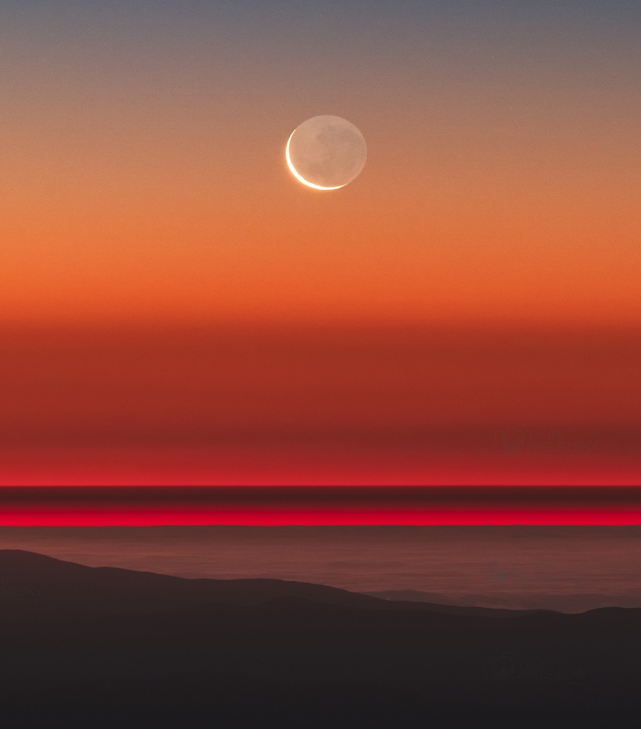 Old Moon in the New Moon's Arms