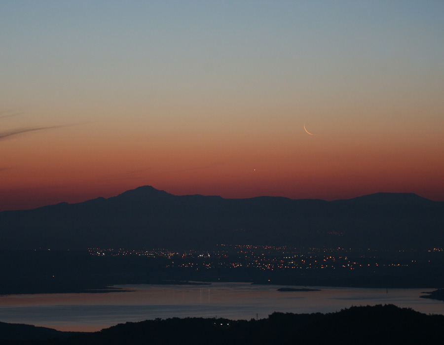 Moon and Venus at Dawn