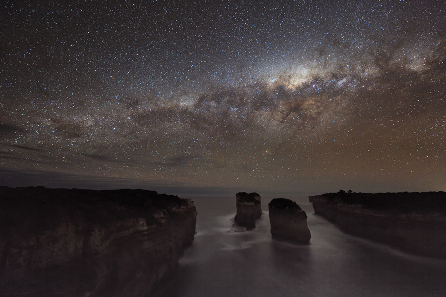 A Milky Way Shadow at Loch Ard Gorge