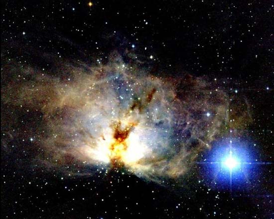 The Flame Nebula in Infrared