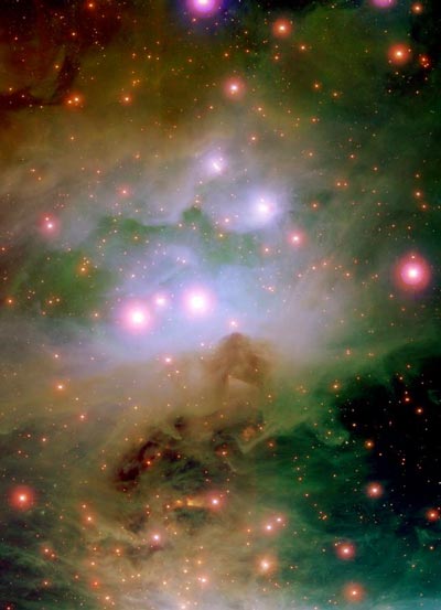 The Colorful Orion Nebula