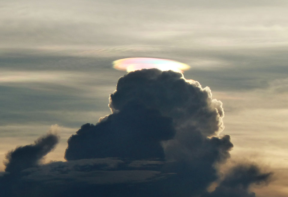 A Rainbow Pileus Cloud over Zimbabwe
