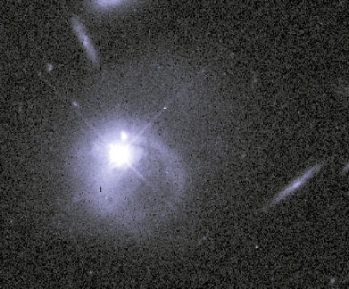 A Quasar - Galaxy Collision?